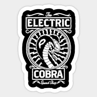 The Electric Cobra Speed Shop Sticker